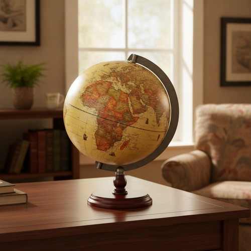 Antique globe 25cm - antique,
