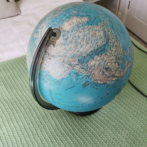 World globe map night - world, light