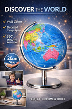 20cm Educational World Globe