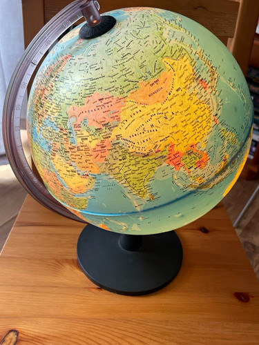 Illuminated world map - world,