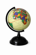 World Globe Desktop Stand